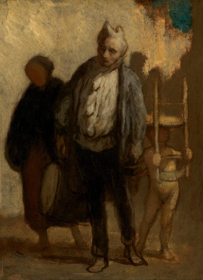 Daumier - Wandering Saltimbanques, 1847-1850