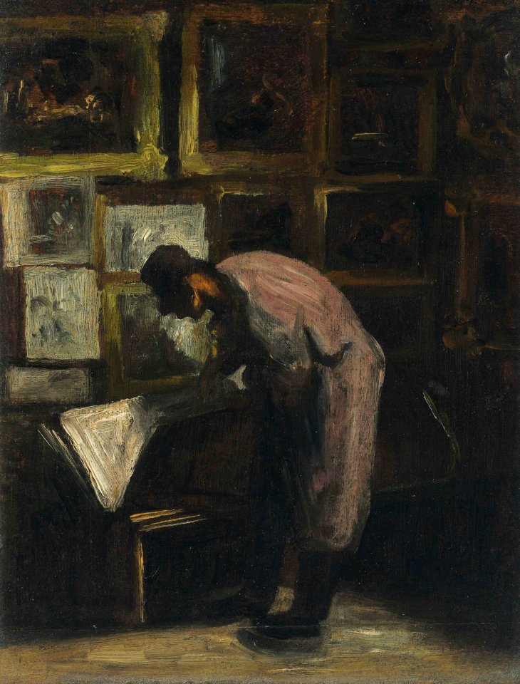 Daumier - L'amateur d'estampes, circa 1860