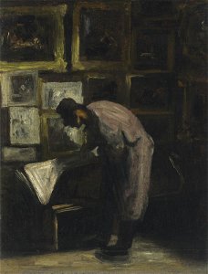 Daumier - L'amateur d'estampes, circa 1860