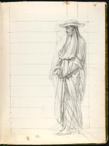 David - 1943.1815.12.14, Standing Nude, and a Cardinal