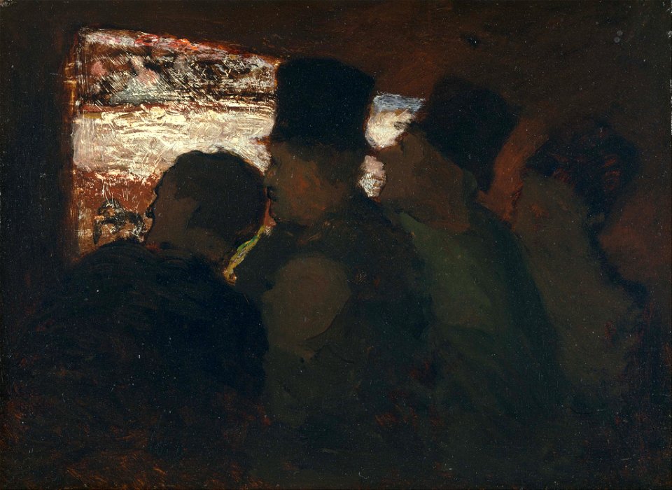 Honoré Daumier - Theater Audience - Google Art Project