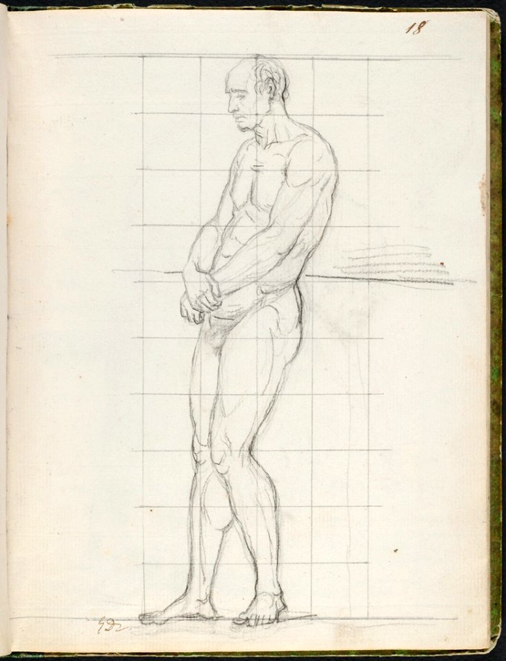 David - 1943.1815.12.18, Nude Study of Cardinal Caprara