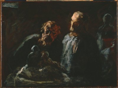 Honoré Daumier - Two Sculptors - Google Art Project