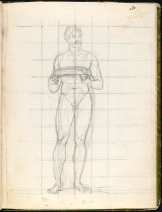 David - 1943.1815.12.20, Nude Study of Prince Joachim Murat, Later King of Naples, Holding the Cushion for the Empress' Crown