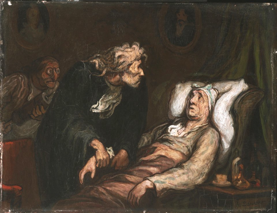 Daumier - The Imaginary Illness, c. 1860-1862