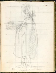 David - 1943.1815.12.28, Prince Talleyrand, Grand Chamberlain, Holding the Basket for Napoleon's Robe of State