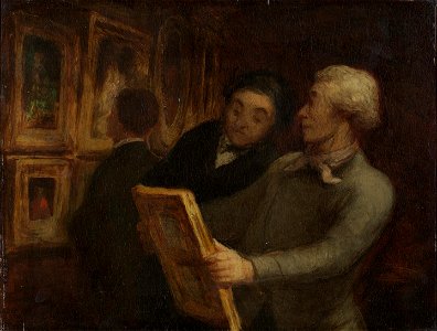 Daumier - The Painting-Lovers, 1860 - 1865