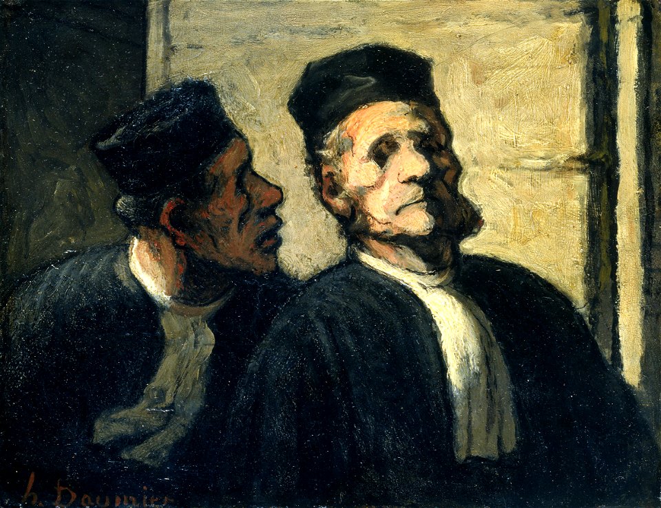Daumier - The Two Attorneys, ca. 1855-57