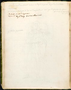 David - 1943.1815.12.19, verso Faint Sketch of Prince Joachim Murat