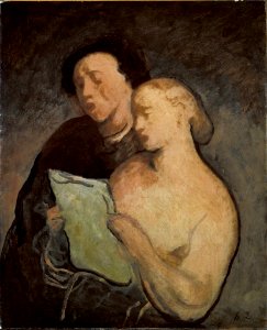 Daumier - Two Singers, c. 1850-c. 1860