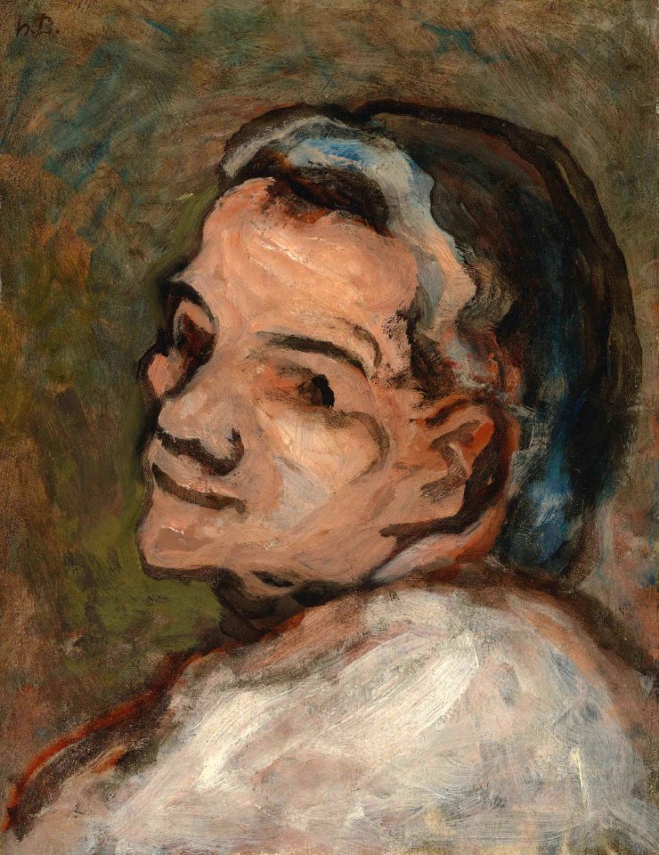 Daumier - Tête de Scapin, circa 1850