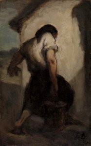 Daumier - Water Carrier (Le Porteur d'eau), 1860s