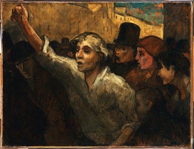 Honoré Daumier - The Uprising (L'Emeute) - Google Art Project