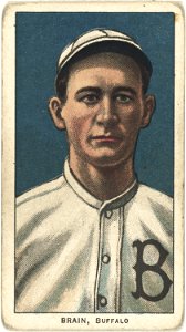 Dave Brain, Buffalo Team, baseball card portrait LCCN2008676919
