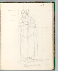 David - 1943.1815.13.48, Priest Leaning on a Railing