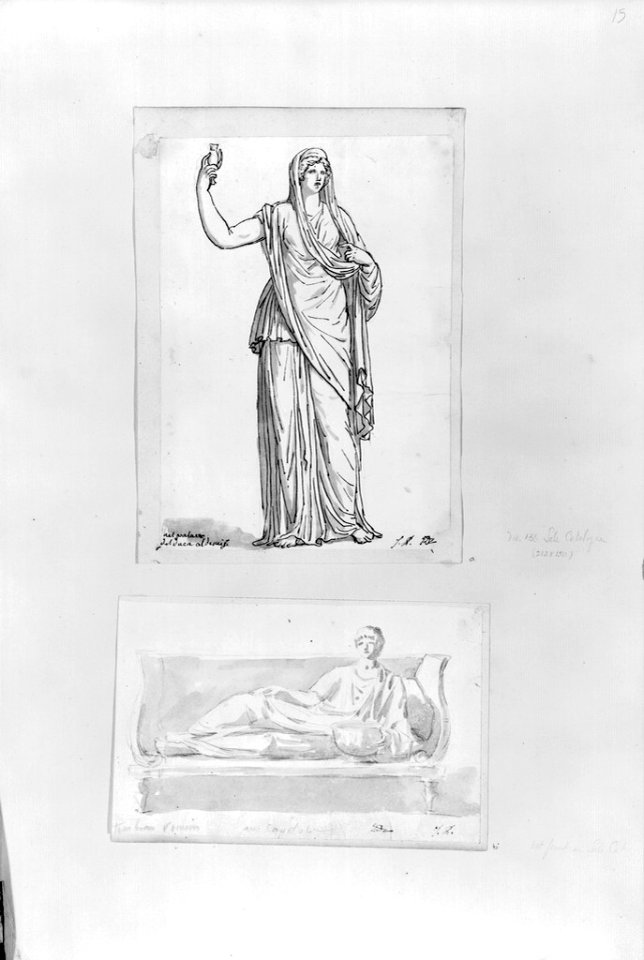 David - 1943.1815.19.15.A, Statue of a Draped Female Roman (The Roman Album)