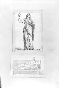 David - 1943.1815.19.15.A, Statue of a Draped Female Roman (The Roman Album)