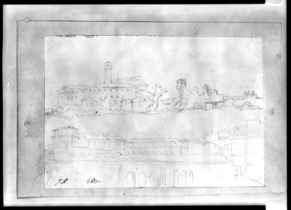 David - 1943.1815.19.11.A, Roman Landscape (The Roman Album)