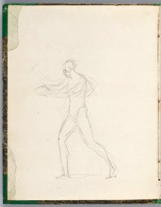 David - 1943.1815.13.1, verso Napoleon Striding Forward While Holding the Crown