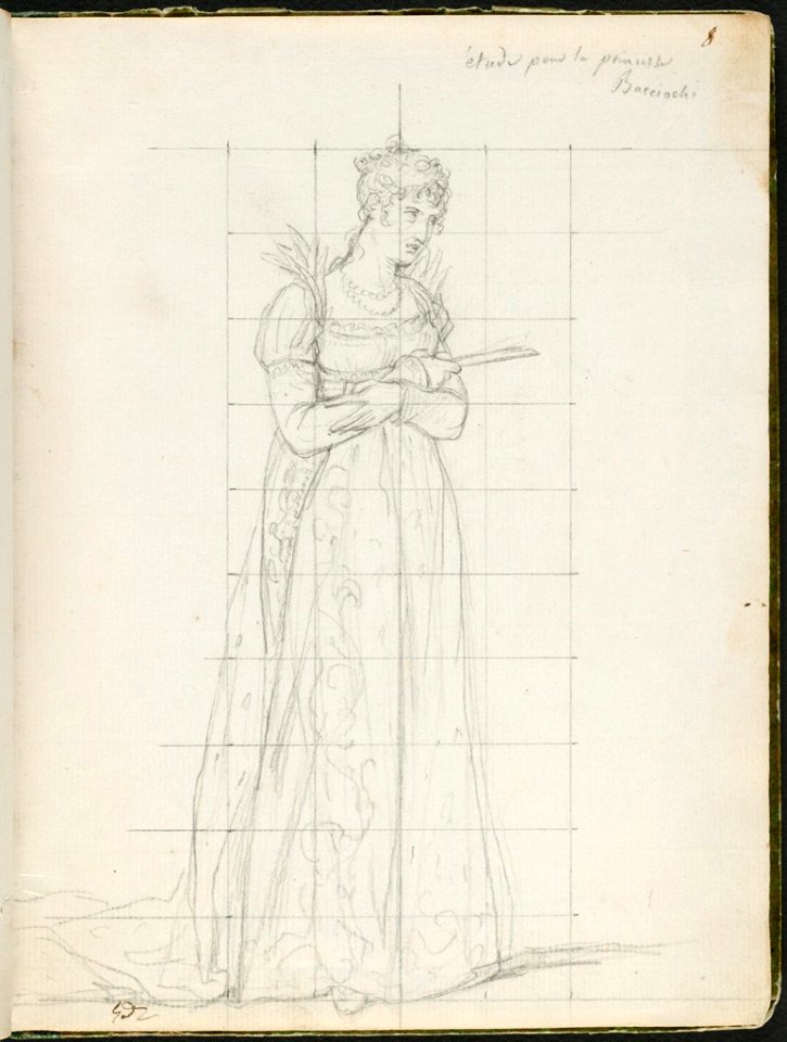 David - 1943.1815.12.8, Elisa Bonaparte, the Princess Bacciochi, Princess of Lucca and Piombino