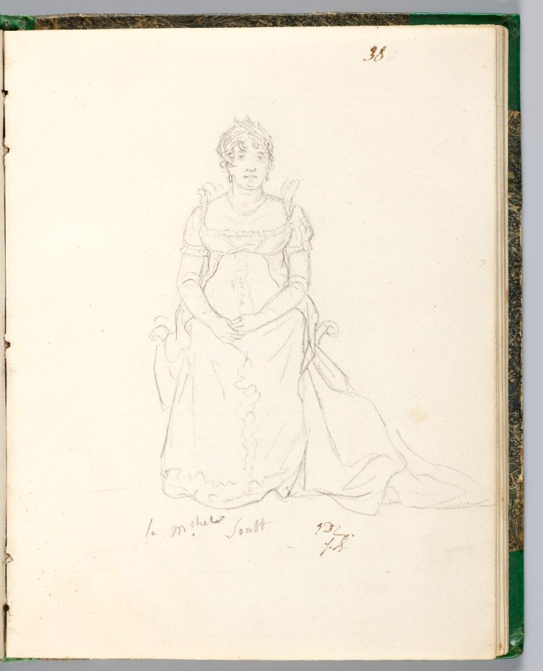David - 1943.1815.13.38, Madame la Maréchale Soult, Lady-in-Waiting to Madame Mère