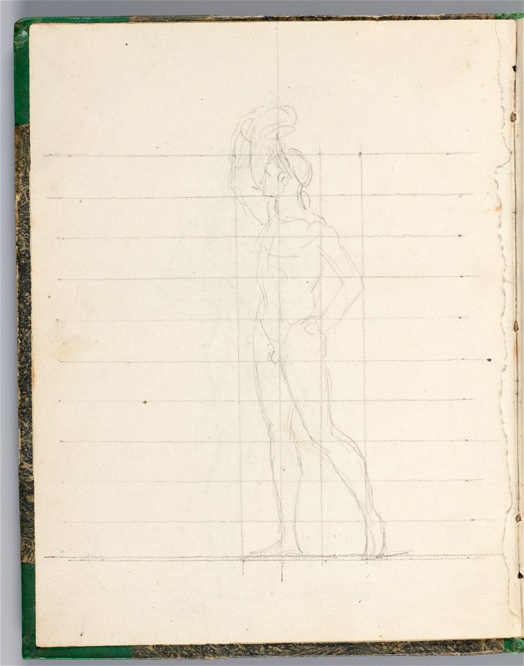 David - 1943.1815.13.2, verso Napoleon, Nude, Crowning Himself