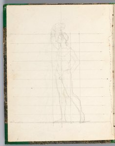 David - 1943.1815.13.2, verso Napoleon, Nude, Crowning Himself