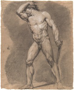 David - attributed to - Man stepping to the right, x1977-35