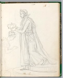 David - 1943.1815.13.54, Napoleon Crowning Josephine (recto and verso), 440427120