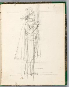 David - 1943.1815.13.8, Maréchal Kellerman Holding the Imperial Standard