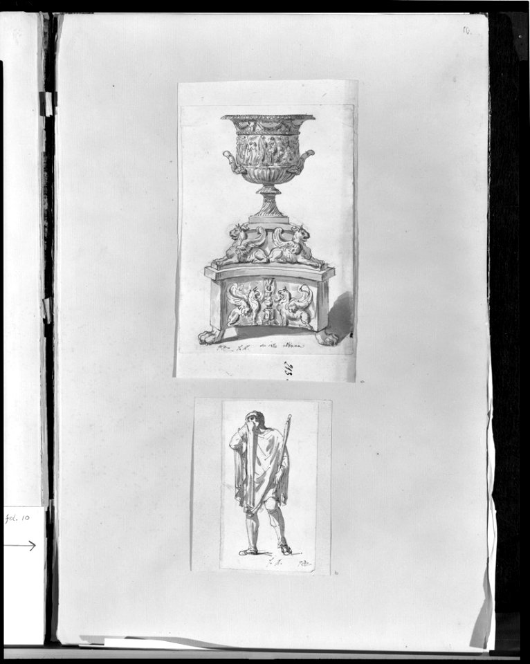 David - 1943.1815.19.10.B, Roman Lictor Weeping (The Roman Album)