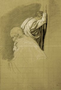 David - Etude pour La Mort de Socrate 1780, Inv. 1922-306-2