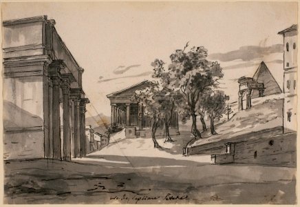 David - Fanciful View of the Forum, with the Arch of Septimus Severus, 43482, c. 1775-1780