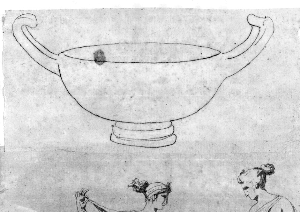 David - Antik grekisk krater, NMH 1011969