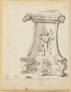 David - 1943.1815.19.14.A, A Roman Pedestal (The Roman Album)