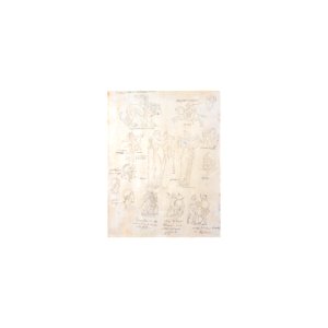 David - Attributed to - a sheet of studies of classical figures, groups of soldiers and heads in profile, lot.242