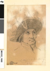 David - Le maréchal de Moncey, vu en buste, de trois-quarts à droite, D.1968