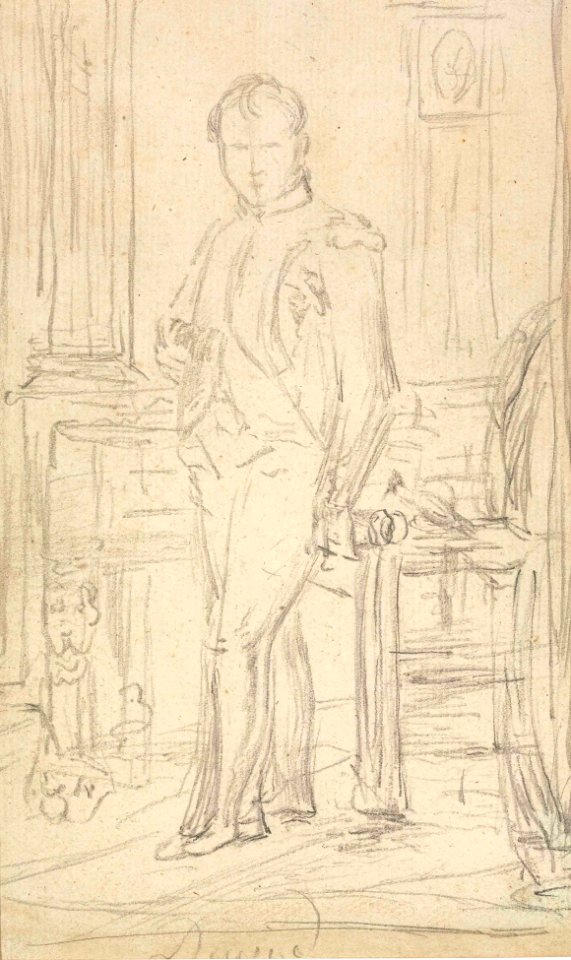 David - Attributed to - The Emperor Napoleon in his study at the Tuileries, 5970540