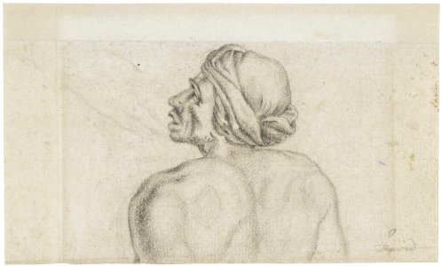 David - Attributed to - Recto Bust of a bound slave, lot.206