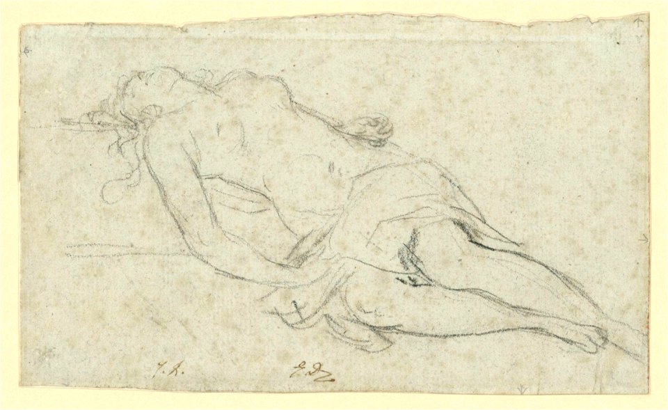 David - Etude d'après la Jeune martyre morte de Guido Cagnacci, 97.7.1