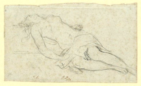David - Etude d'après la Jeune martyre morte de Guido Cagnacci, 97.7.1