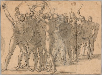 David - Nude Soldiers Gesticulating with Their Weapons (recto), 2019.841