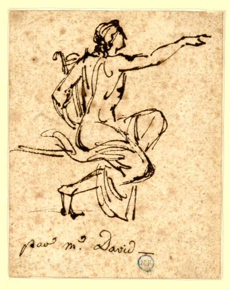 David - Figure d'homme tenant une lyre, 837.1.192