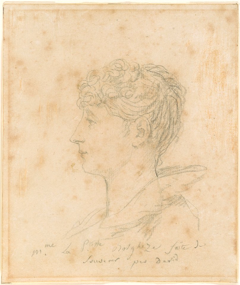 David - Portrait of Princess Pauline Borghese, 1990.37