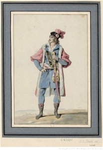 David - Dessin representant un costume national, destiné aux representans du peuple français, btv1b84125421, 1794