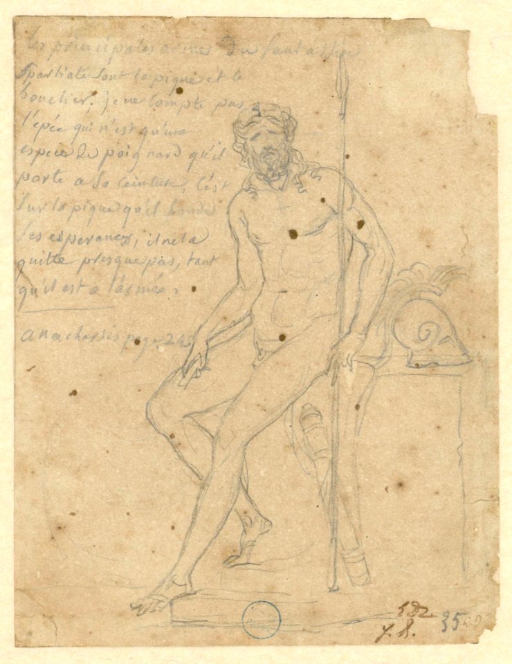 David - Etude pour la figure de Leonidas, 838.6