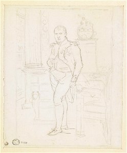 David - Etude pour le portrait de Napoléon dans son cabinet de travail, D.1979, 1812