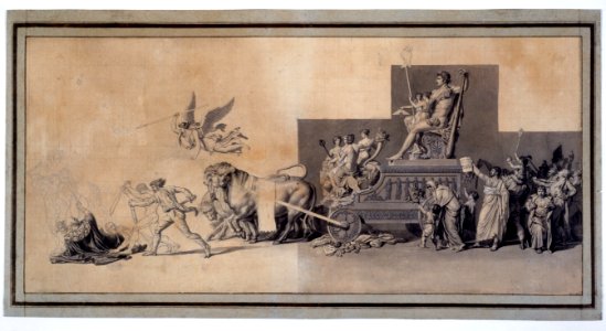 David - Le Triomphe du peuple français. Projet de décoration, D.4852