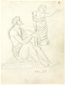 David - Seated Man and Swaddled Baby, 1961.393.23