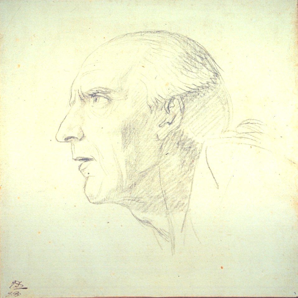 David - Head of an Old Man in Profile, 1960.196